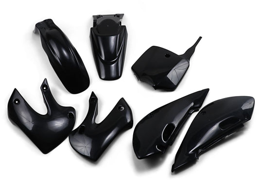 UFO Complete Body Kit Kawasaki KLX110 Black KA37002@001
