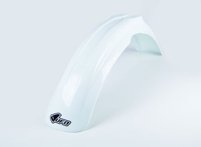 UFO UNIVERSAL FRONT FENDER MX/ENDURO 125-250-500 WHITE PA01008@041