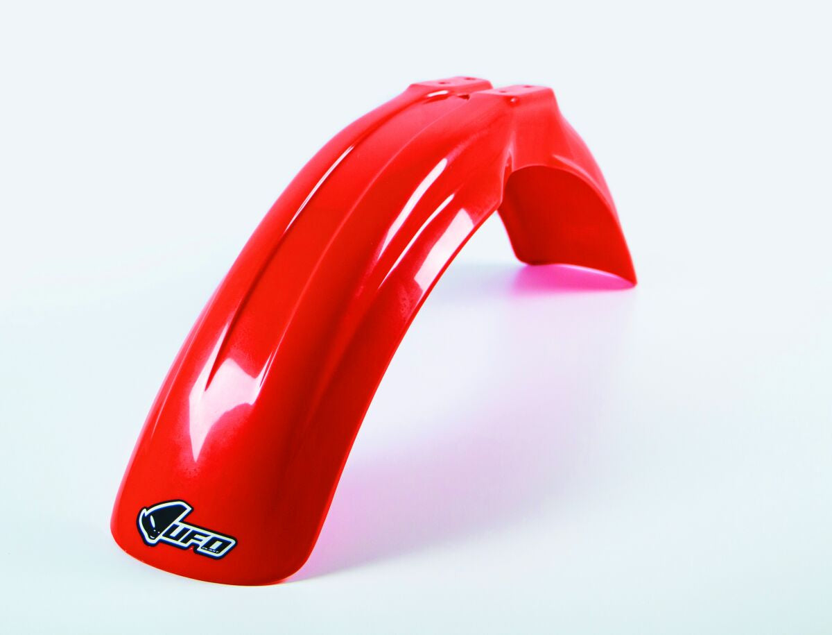 UFO UNIVERSAL FRONT FENDER MX/ENDURO 125-250-500 RED PA01008@061