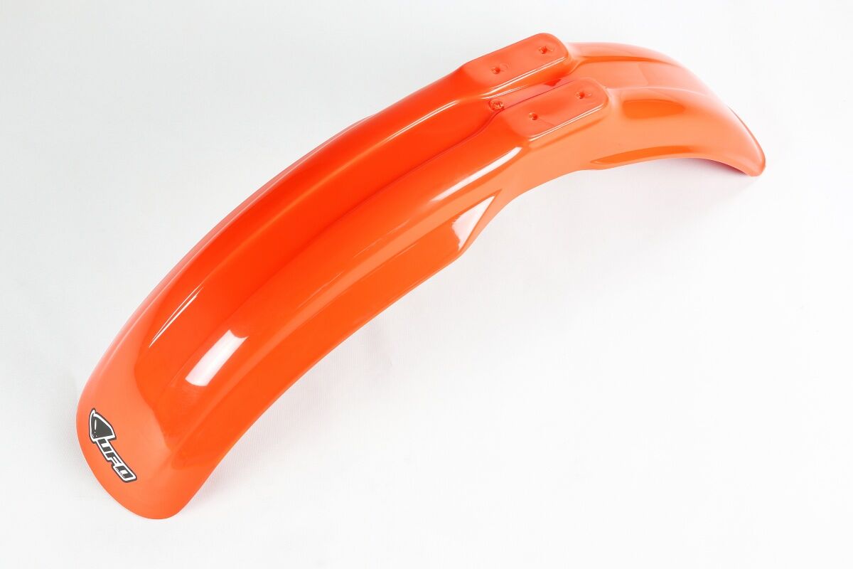 UFO UNIVERSAL FRONT FENDER MX/ENDURO 125-250-500 CR-ORANGE PA01008@121