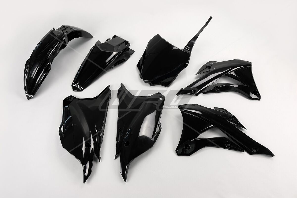 UFO COMPLETE BODY KIT KAWASAKI KX85 BLACK KAKIT222@001