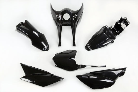 UFO Complete Body Kit Kawasaki KLX110 Black KA37003@001