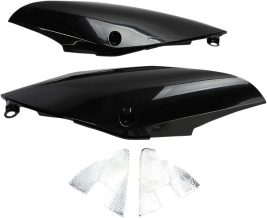 UFO SIDE PANELS HONDA CRF450R/RX BLACK HO04684#001