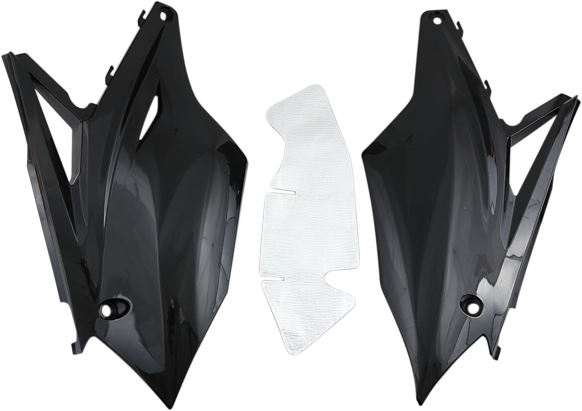 UFO SIDE PANELS KAWASAKI KXF250/450 BLACK KA04737#001