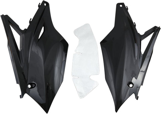 UFO Side Panels Kawasaki KXF250/450 Black KA04737#001