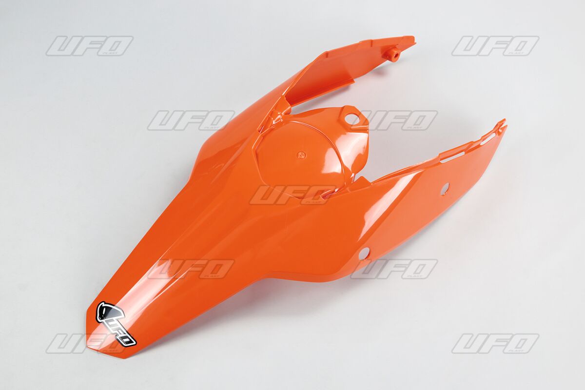 UFO REAR FENDER W/SIDE PANELS KTM EXC ORANGE KT04021#127
