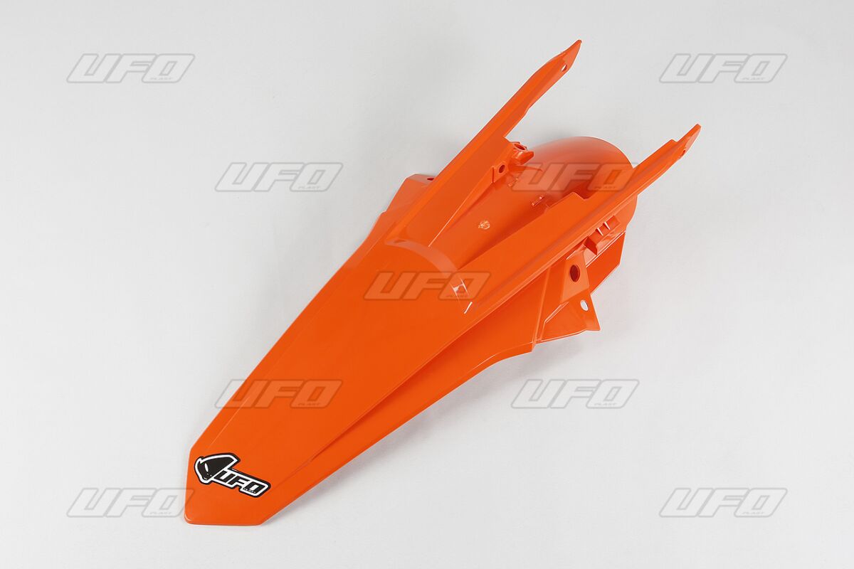 UFO REAR FENDER W/PINS KTM EXC ORANGE KT04081#127