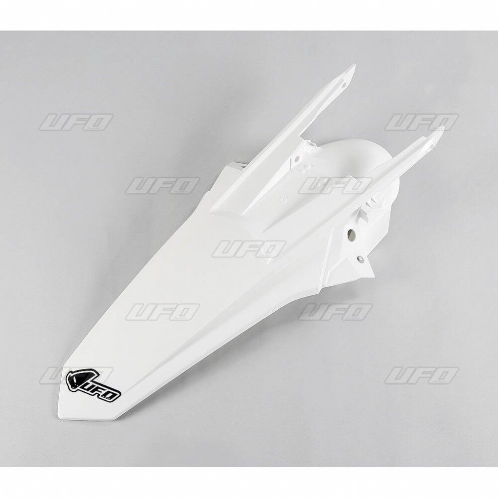 UFO REAR FENDER W/PINS KTM EXC WHITE KT04081#047