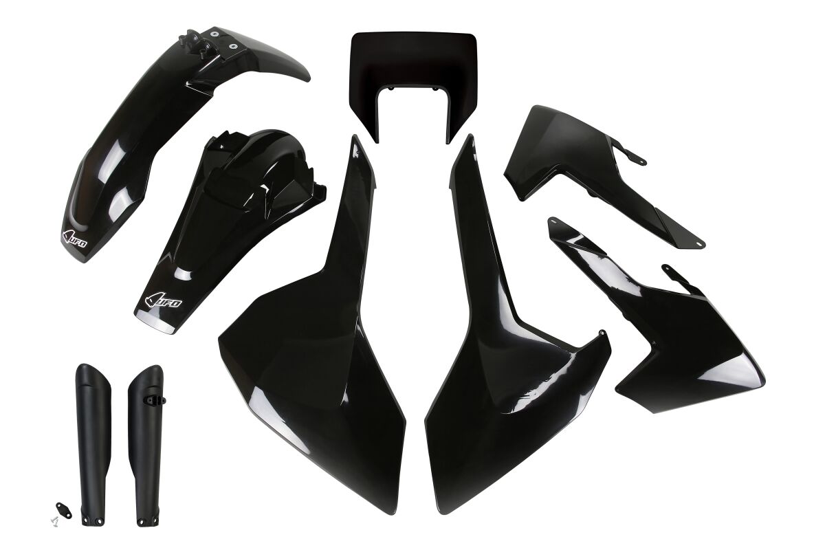 UFO COMPLETE BODY KIT HUSQVARNA TX/TE/FE BLACK HUKIT621F@001