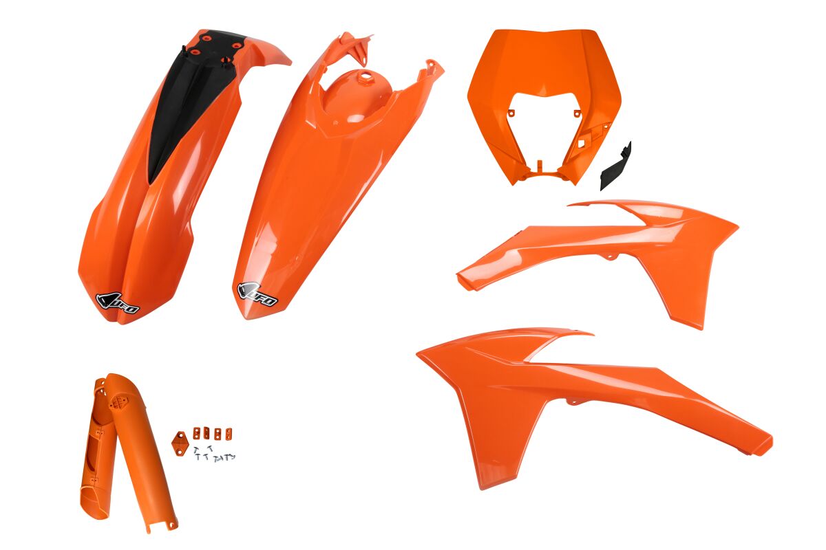 UFO COMPLETE BODY KIT KTM EXC ORANGE KTKIT521F@127