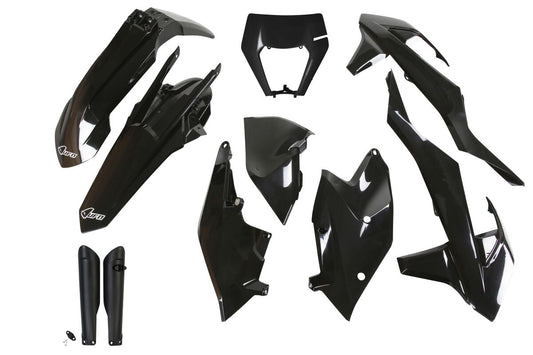 UFO BODY KIT FULL EXC 17-19 BLK KTKIT523F@001