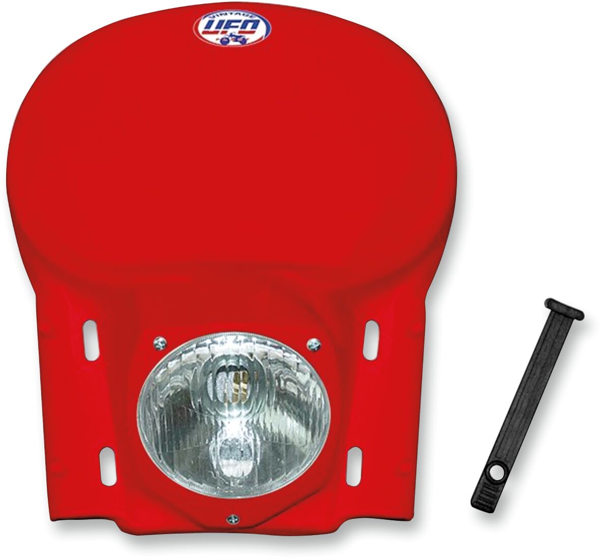 UFO VINTAGE UNIVERSAL HEADLIGHT (78-88) RED ME08040B