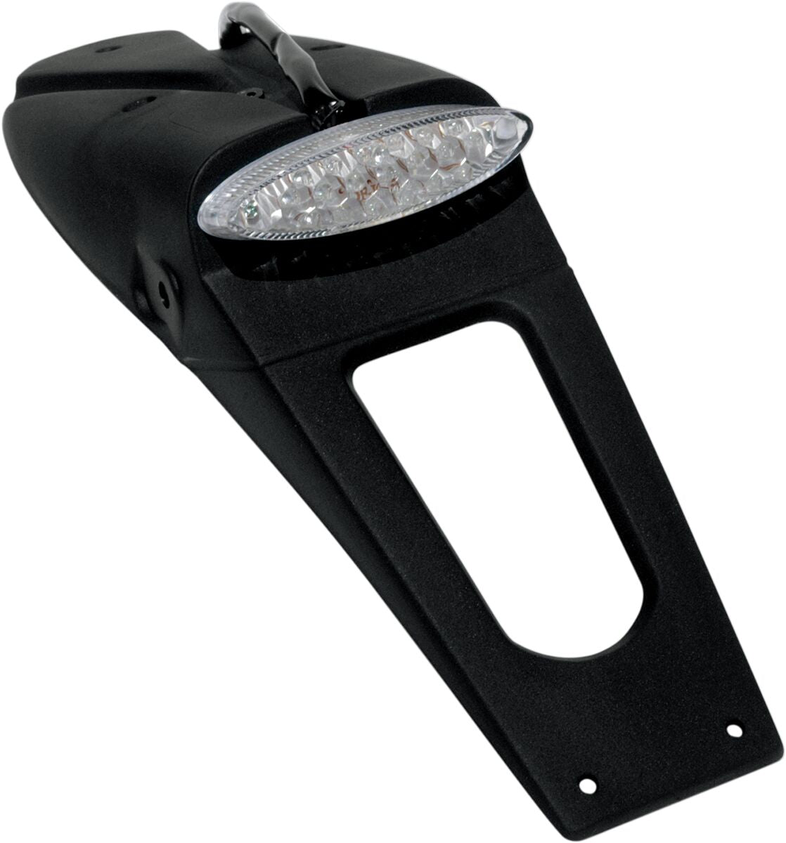 UFO LICENSE PLATE HOLDER W/ CLEAR LED-LIGHT (E11 & DOT) BLACK PP01219#CL