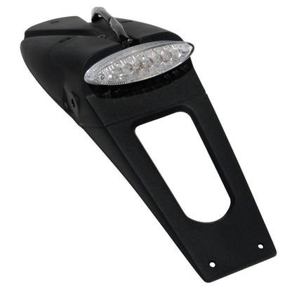 UFO LICENSE PLATE HOLDER W/ CLEAR LED-LIGHT (E11 & DOT) BLACK PP01219#CL