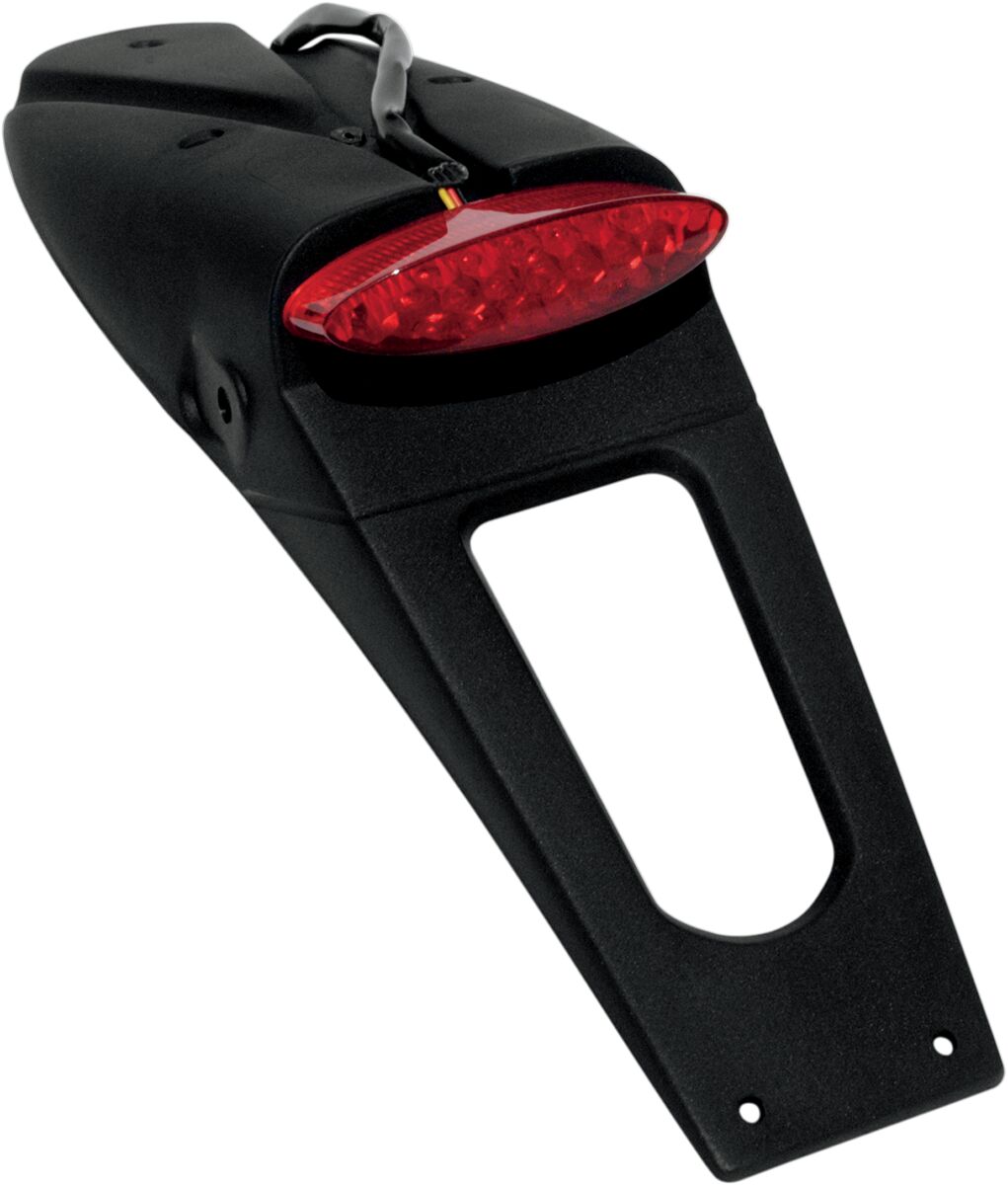 UFO LICENSE PLATE HOLDER W/ RED LED-LIGHT (E11 & DOT) BLACK PP01219#CLB