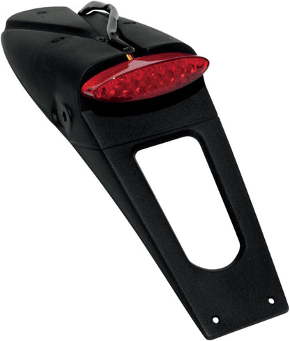 UFO LICENSE PLATE HOLDER W/ RED LED-LIGHT (E11 & DOT) BLACK PP01219#CLB