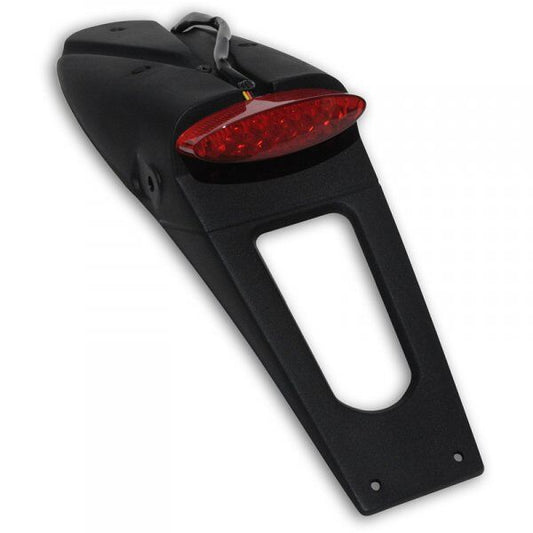 UFO LICENSE PLATE HOLDER W/ RED LED-TAILLIGHT (E11 & DOT) BLACK PP01219#KCLB