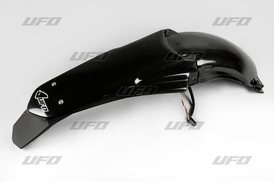 UFO ENDURO REAR FENDER W/ LED-LIGHT YAMAHA YZ125/250 BLACK YA03893#001