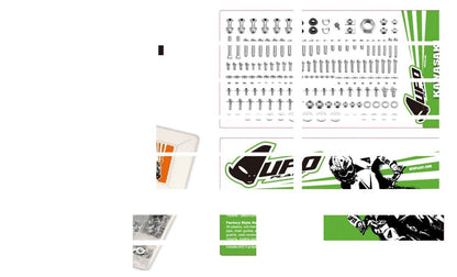 UFO COMPLETE HARDWARE ASSORTMENT KAWASAKI AC02303