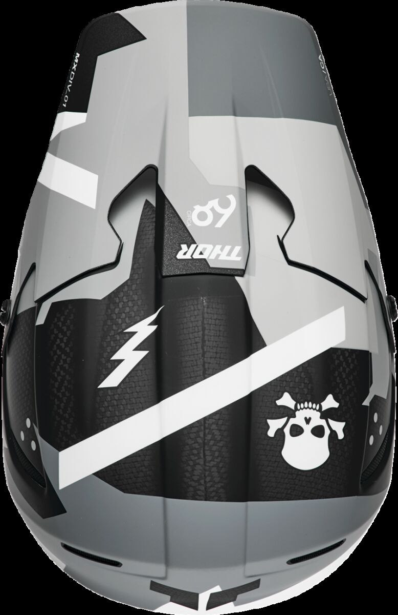 THOR HLMT R-SPRT CBN BRAVE GY/WH XS 0110-8757