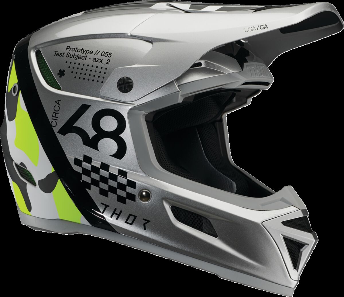 THOR HELMET REFLEX SPORT RIOT GY/AC 0110-8774