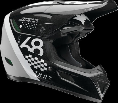 THOR HELMET REFLEX SPORT RIOT BK/WH 0110-8777