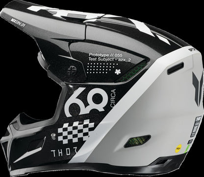 THOR HELMET REFLEX SPORT RIOT BK/WH 0110-8777