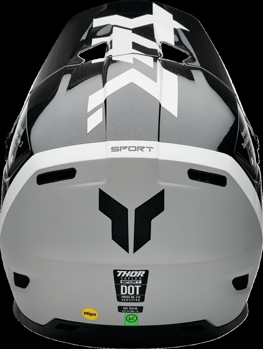 THOR HELMET REFLEX SPORT RIOT BK/WH 0110-8777