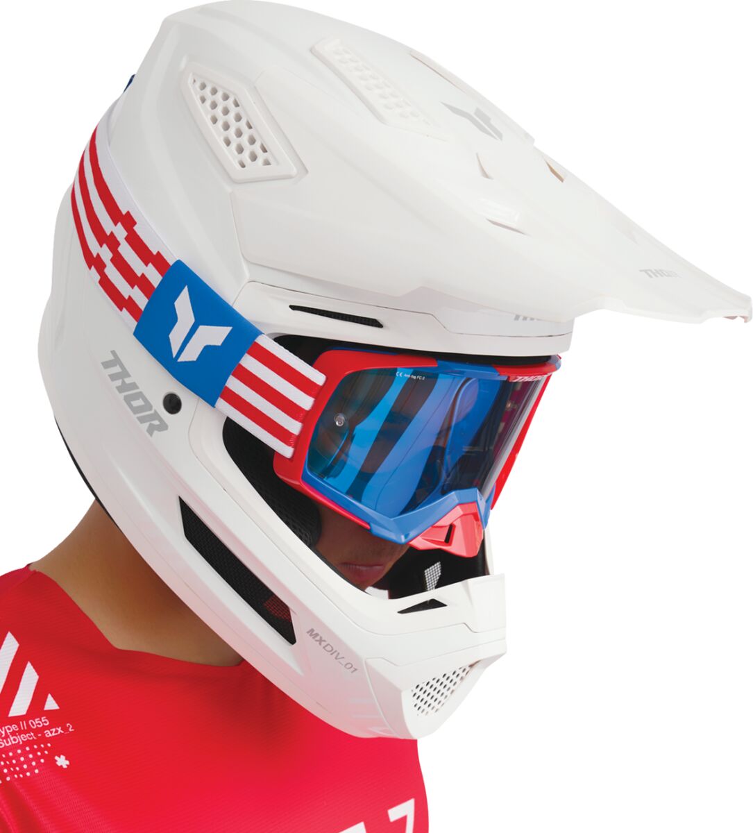 THOR HELMET FLEET WHITEOUT 2X 0110-8897