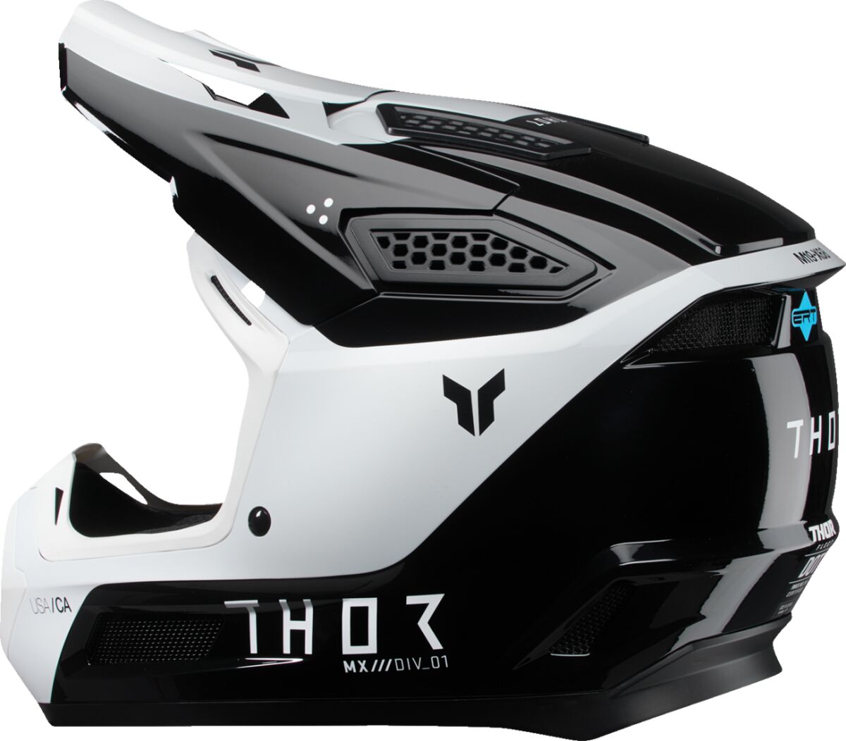 THOR HELMET FLEET STORM BK/WH XL 0110-8914