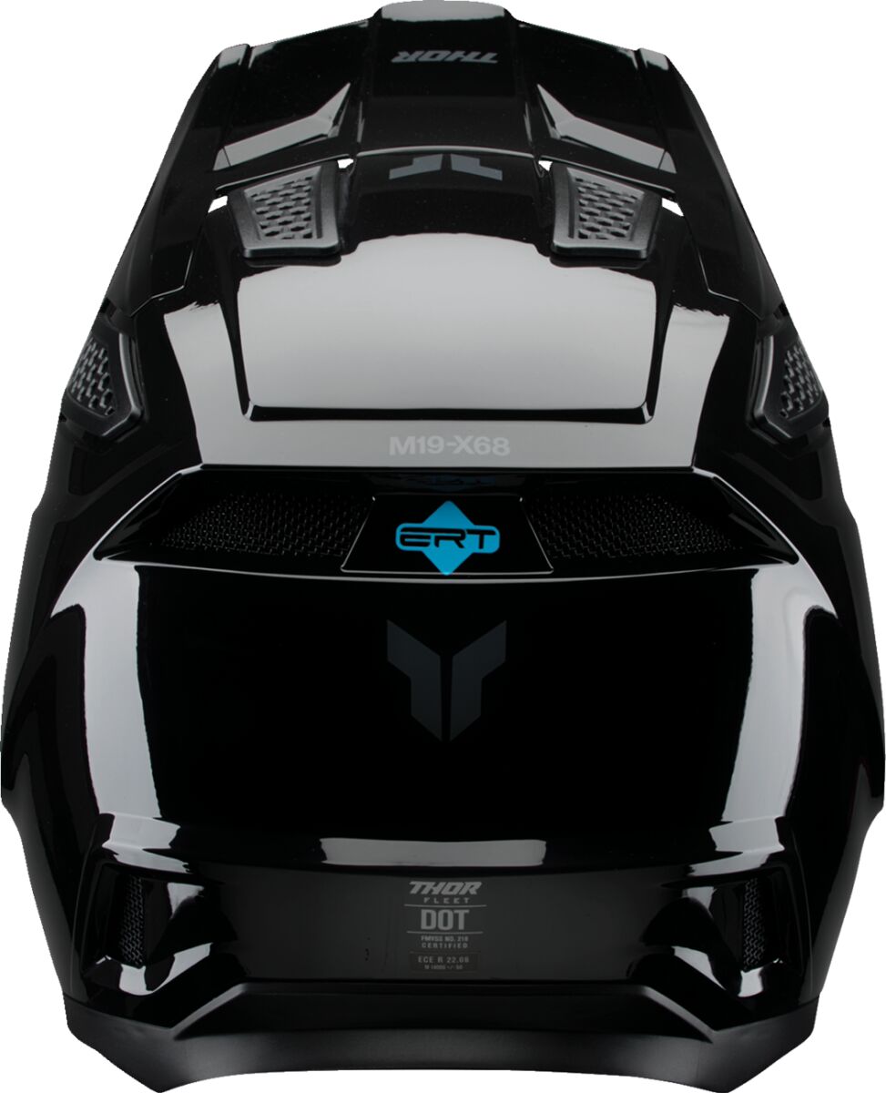 THOR HELMET FLEET BLACKOUT GLOSS XL 0110-9391