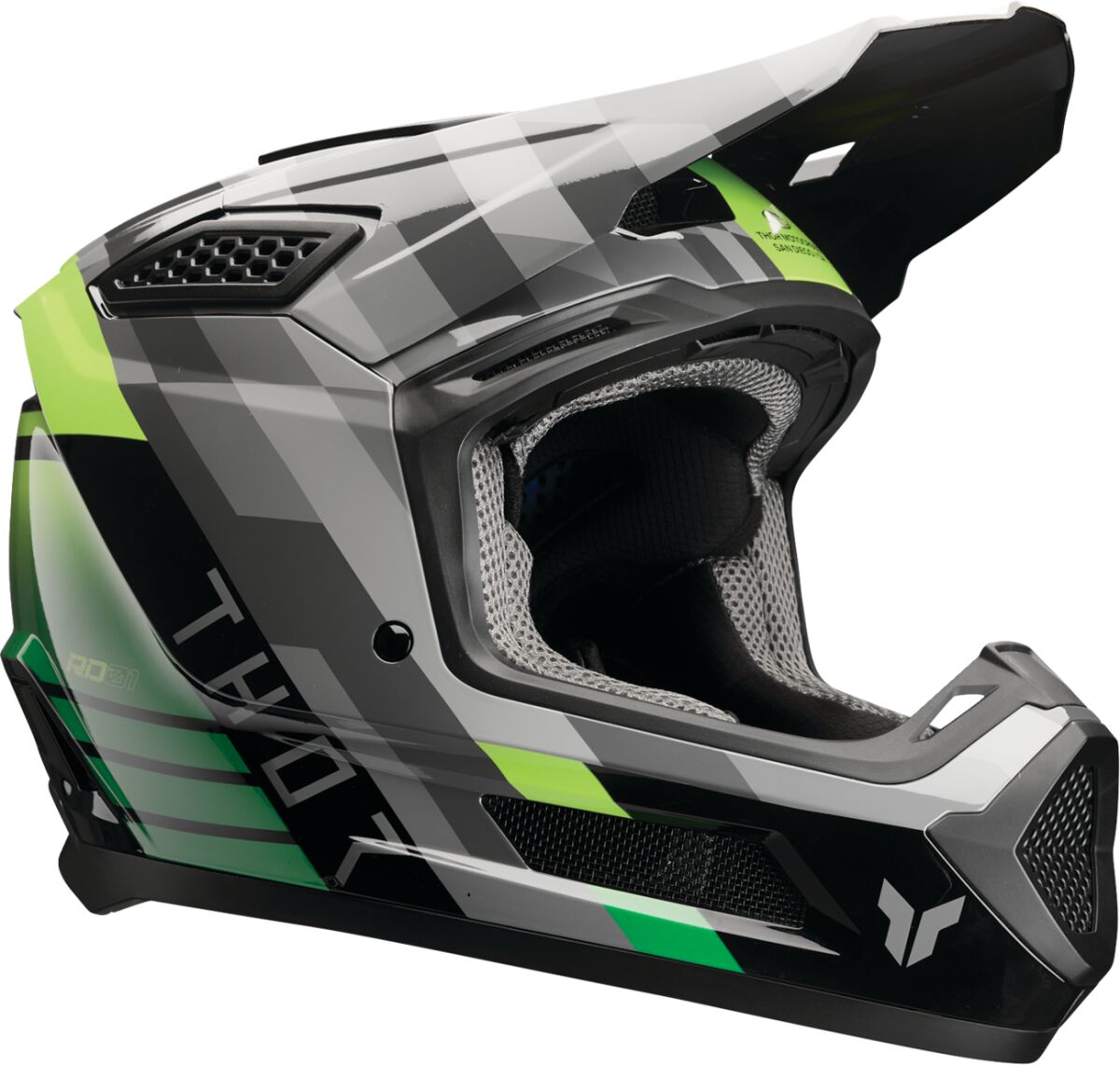 THOR HELMET FLEET CAMBER BK/GN XL 0110-9403