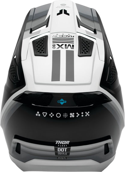 THOR HELMET FLEET DEFY BK/WH MD 0110-9431