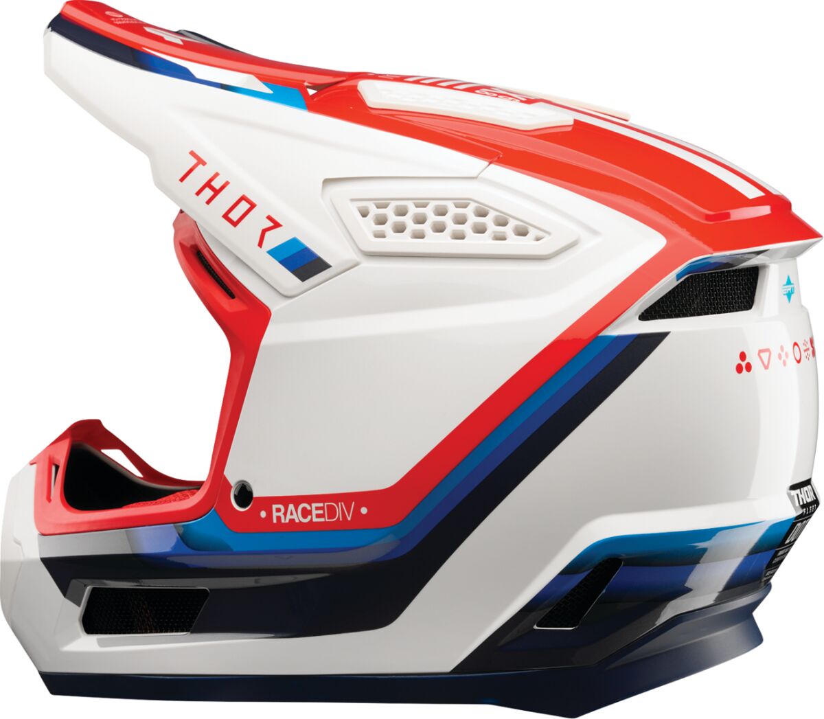 THOR HELMET FLEET DEFY WH/RD/BL XS 0110-9441