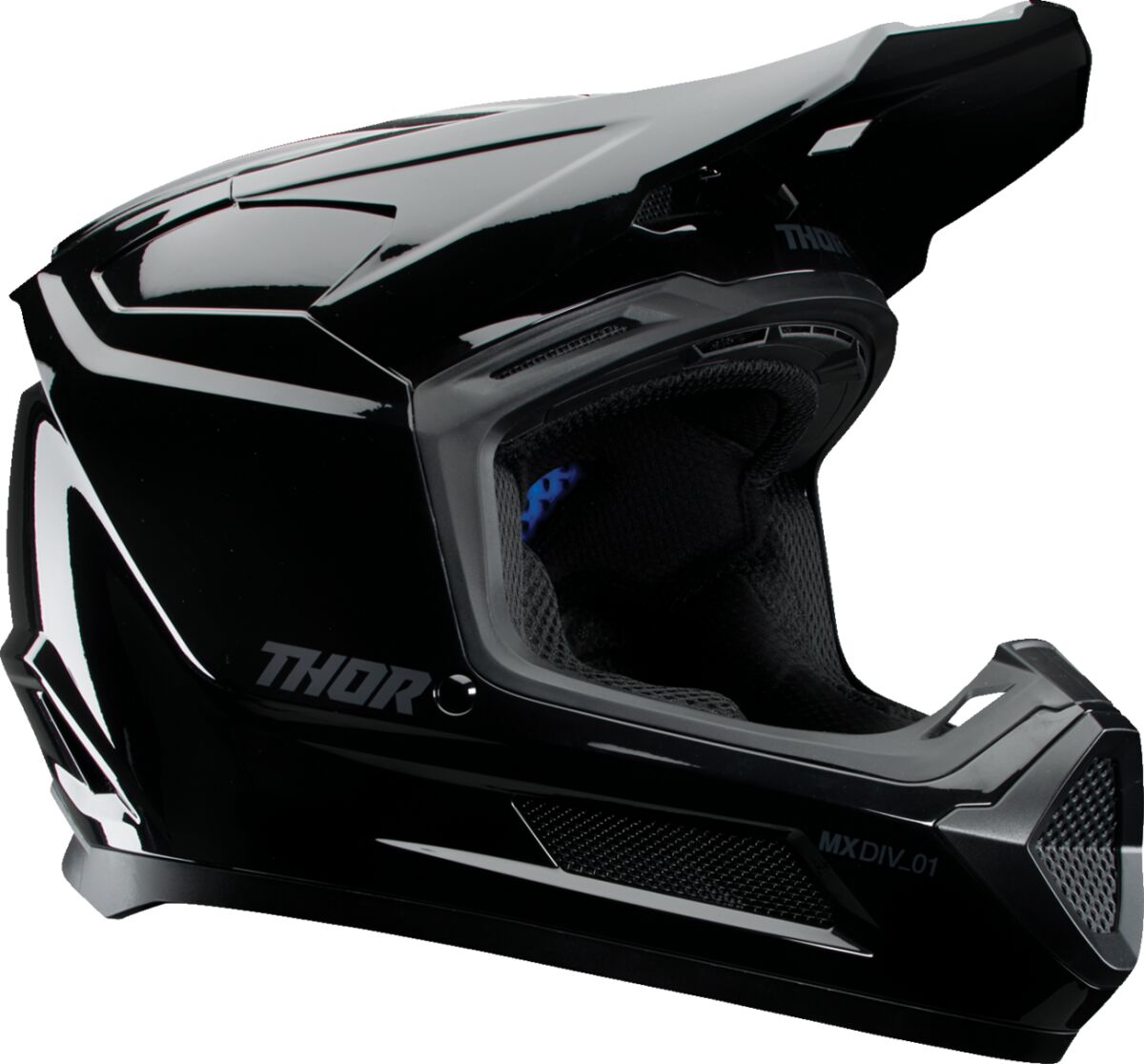 THOR HELMET FLEET YTH BLACKOUT GLOS 0111-1753