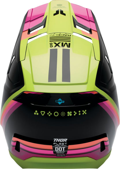 THOR HELMET FLEET YTH DEFY BK/AC S 0111-1759