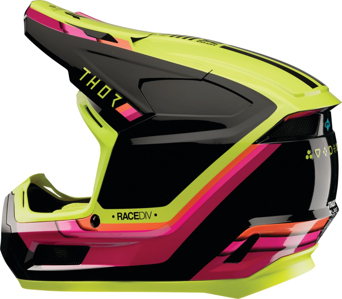 THOR HELMET FLEET YTH DEFY BK/AC L 0111-1761