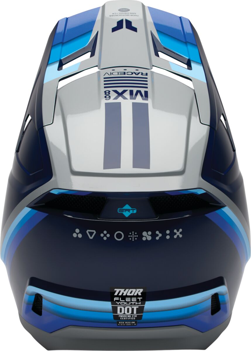 THOR HELMET FLEET YTH DEFY BL/GY S 0111-1762