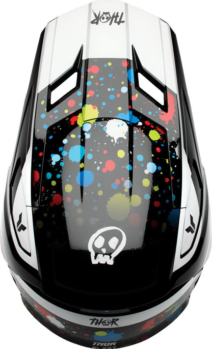 THOR HELMET FLEET YTH SPLAT BLACK M 0111-1766