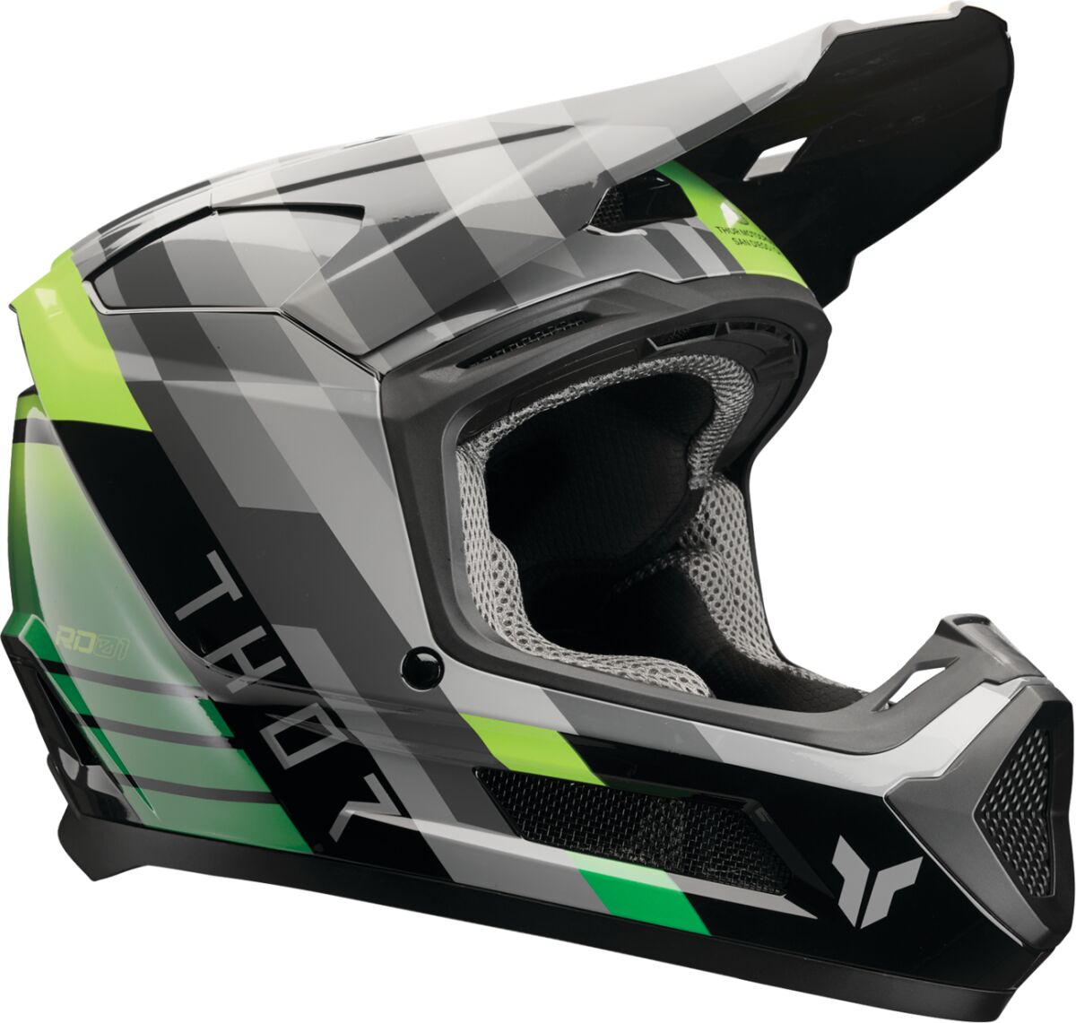 THOR HELMET FLEET YTH CAMBER BK/GN 0111-1770