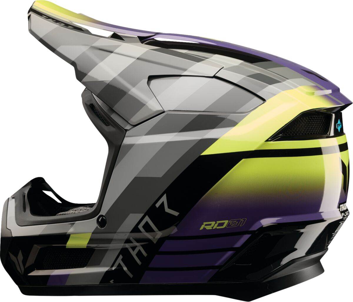 THOR HELMET FLEET YTH CAMBER BK/PU 0111-1772