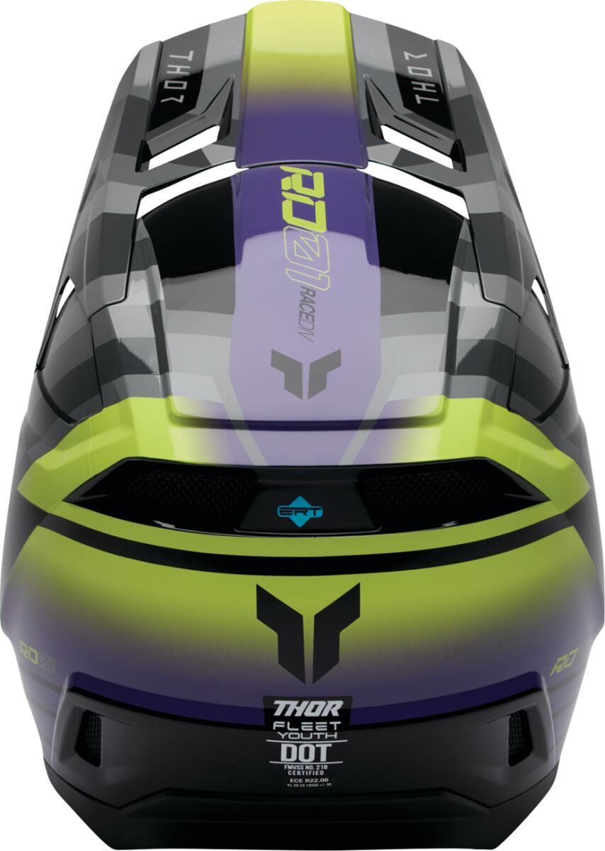 THOR HELMET FLEET YTH CAMBER BK/PU 0111-1773