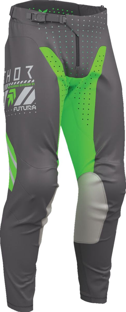 THOR PANT LAUNCHMODE FUTURA CHAR/GRN 42 2901-12310