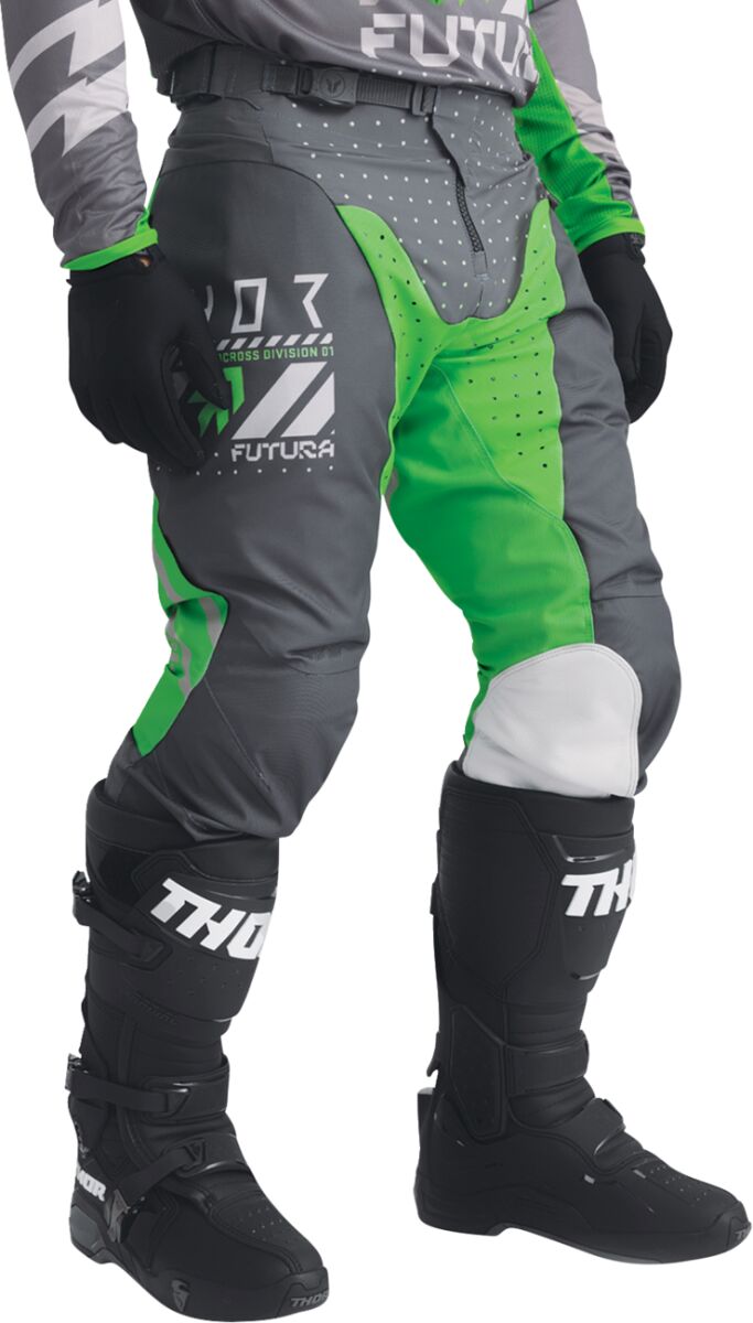 THOR PANT LAUNCHMODE FUTURA CHAR/GRN 44 2901-12311