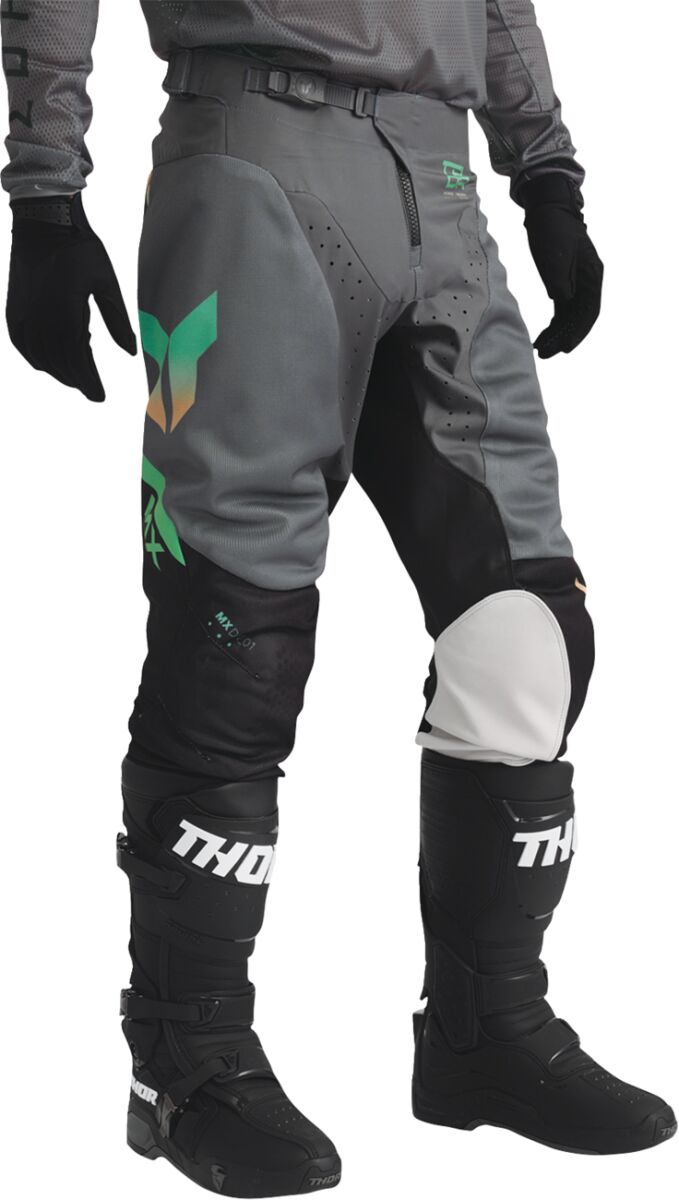 THOR PANT LAUNCHMODE-VENT RAPTOR BLK/CHAR 40 2901-12354