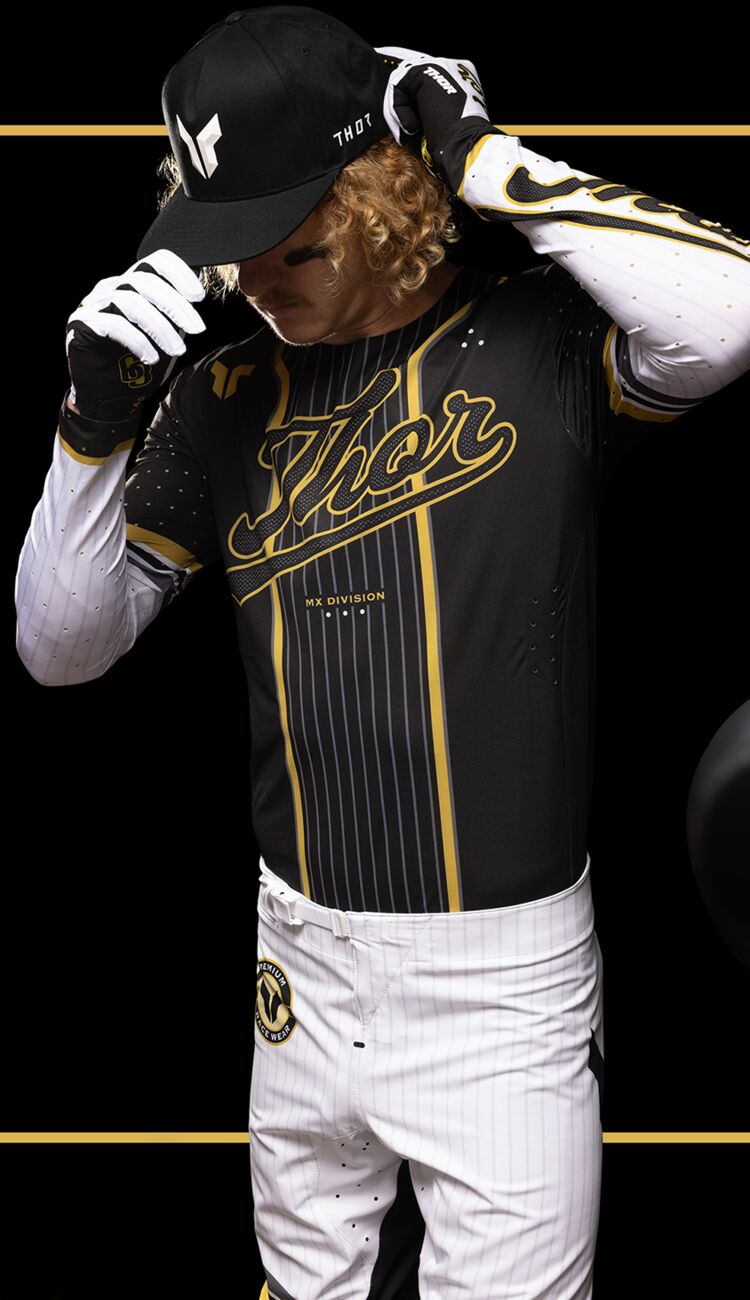 THOR PANTS SPORTMODE BALLER BLACK/GOLD 36 2901-12407
