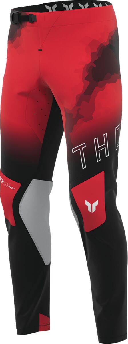 THOR PANT SPORTMODE CARBON BK/RD 34 2901-2775