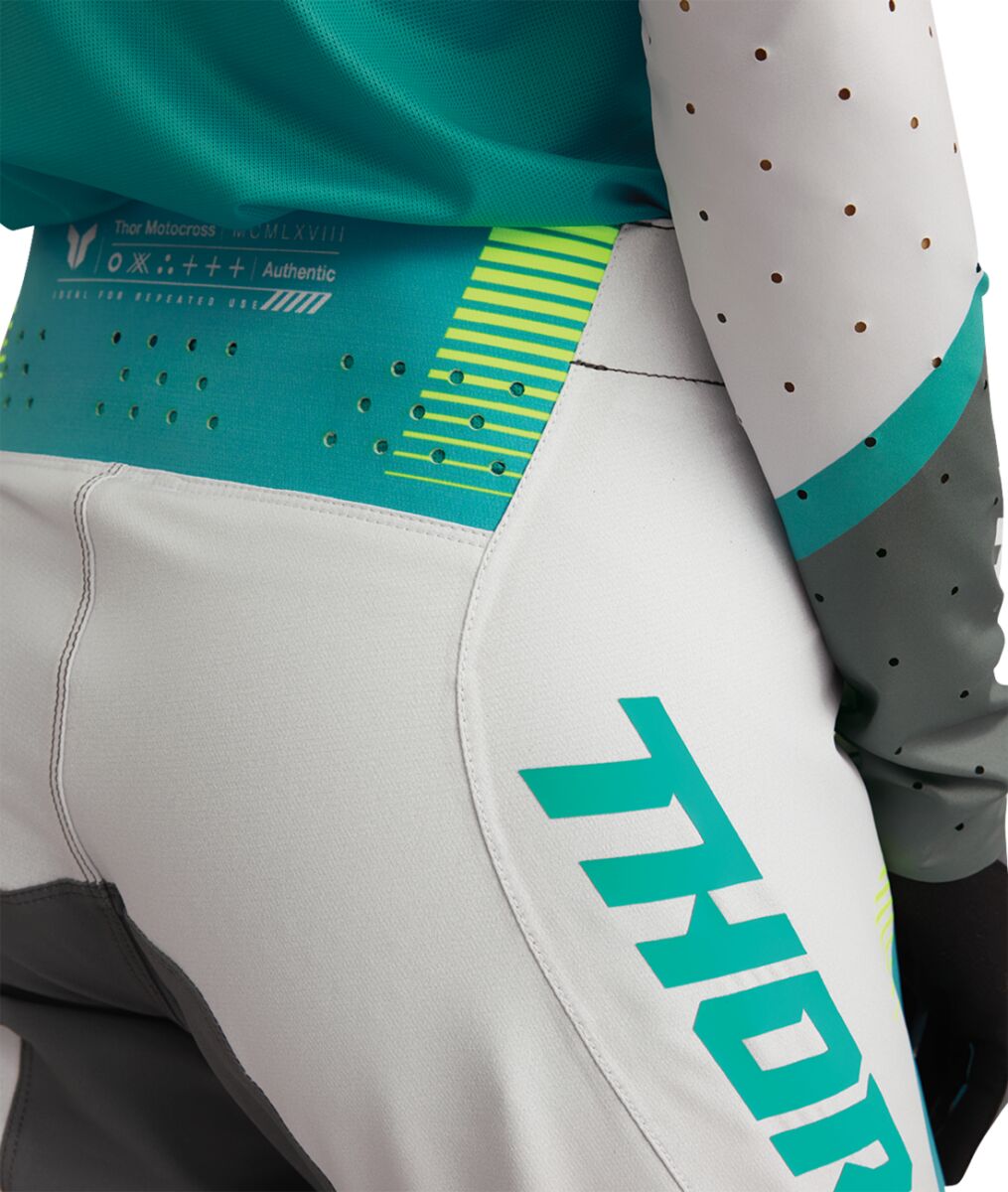 THOR PANT WMN SPORTMODE VELOCITY GY/AQ 7/8 2902-0411