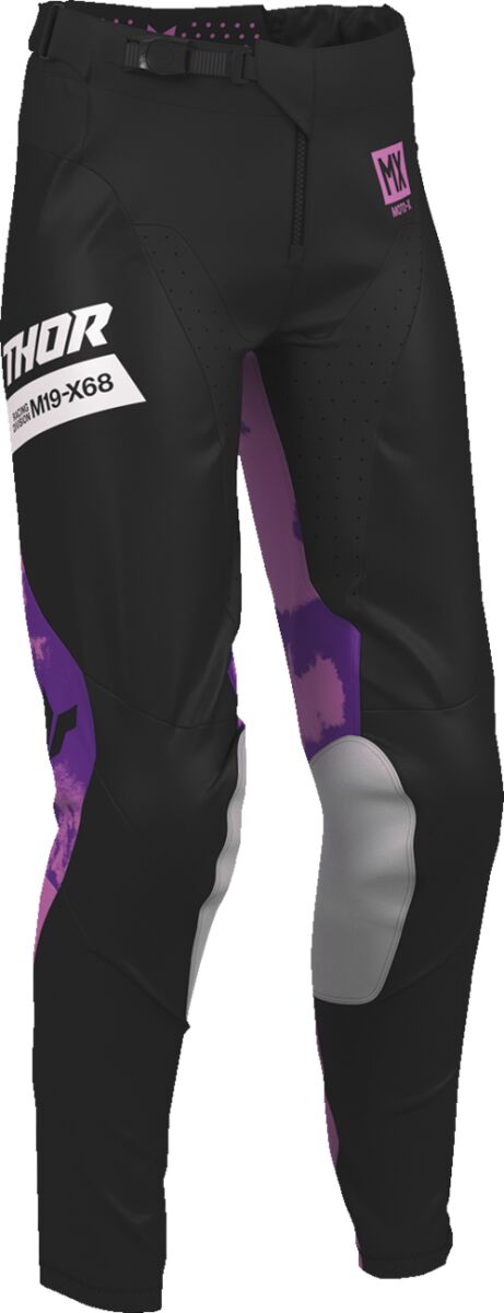 THOR PANT WMN LAUNCHMODE BLEACH BLK/ORCH 9/10 2902-0428