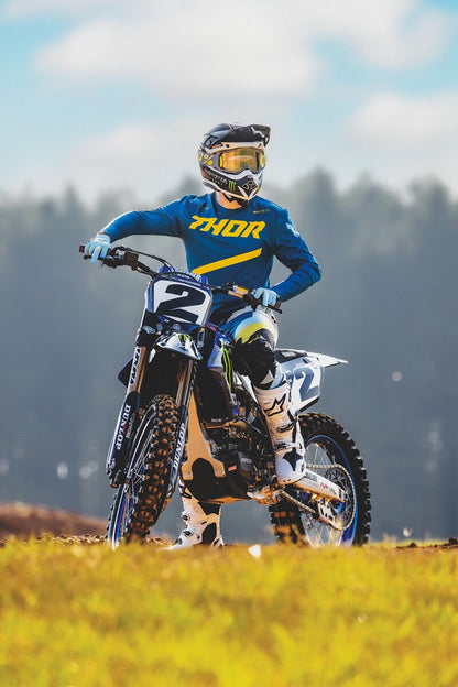 THOR JERSEY SPORT BRAVE BLUE LG 2910-8096